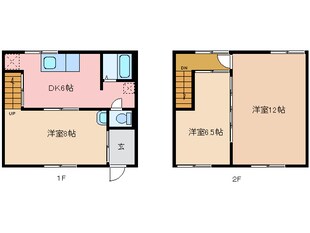 七つ屋一戸建の物件間取画像